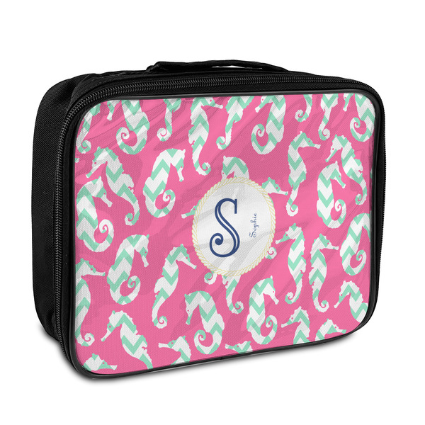 Custom Sea Horses Insulated Lunch Bag (Personalized)
