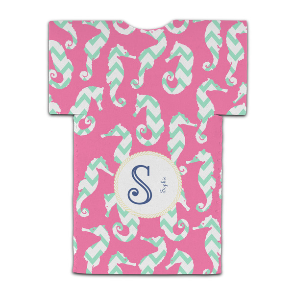 Sea Horses Jersey Bottle Cooler - BACK (flat)