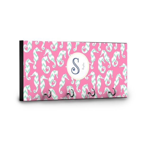 Sea Horses Key Hanger - Front View with Hooks
