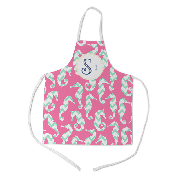 Custom Sea Horses Kid's Apron - Medium (Personalized)