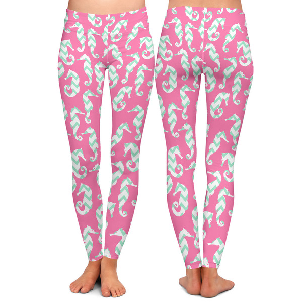 Sea Horses Ladies Leggings - Front and Back