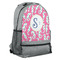 Sea Horses Large Backpack - Gray - Angled View