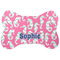 Sea Horses Bone Shaped Dog Food Mat (Large) (Personalized)