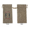 Sea Horses Large Burlap Gift Bags - Front Approval