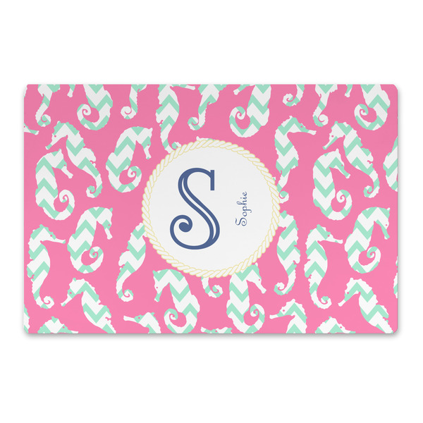 Custom Sea Horses Large Rectangle Car Magnet (Personalized)