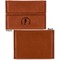 Sea Horses Leather Business Card Holder Front Back Single Sided - Apvl