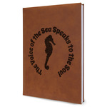 Sea Horses Leather Sketchbook - Large - Double Sided (Personalized)