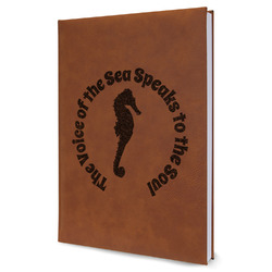 Sea Horses Leather Sketchbook - Large - Double Sided (Personalized)