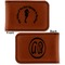 Sea Horses Leatherette Magnetic Money Clip - Front and Back
