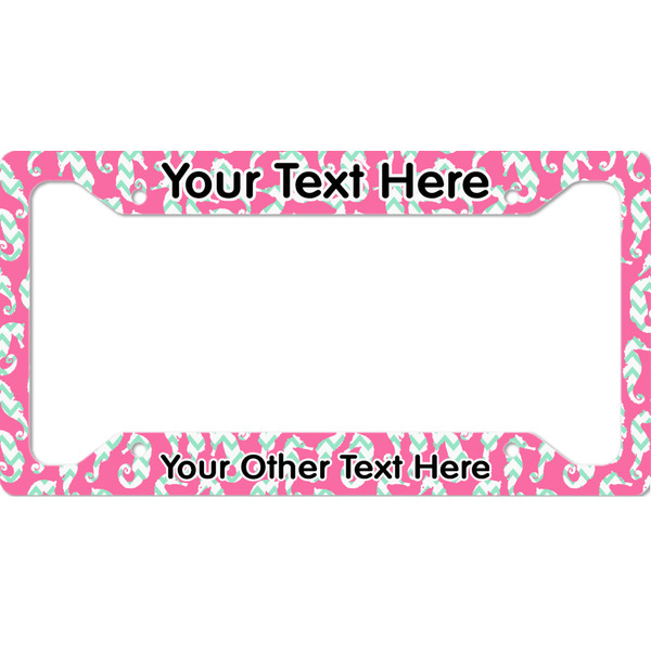 Custom Sea Horses License Plate Frame - Style A (Personalized)