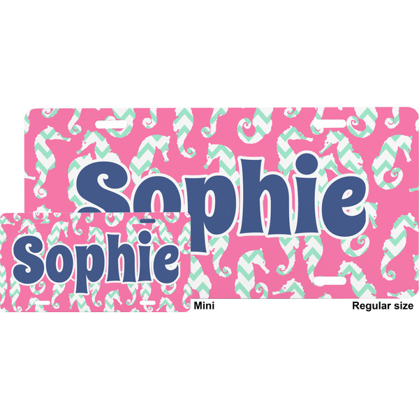 Sea Horses License Plate (Sizes)