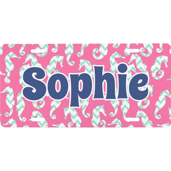 Custom Sea Horses Front License Plate (Personalized)