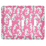 Sea Horses Light Switch Cover (3 Toggle Plate)