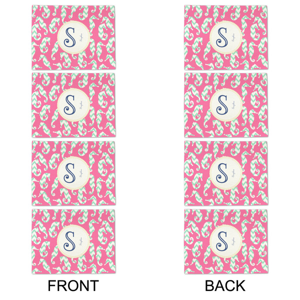Sea Horses Linen Placemat - APPROVAL Set of 4 (double sided)