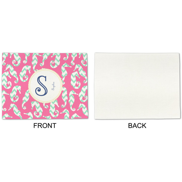 Sea Horses Linen Placemat - APPROVAL Single (single sided)