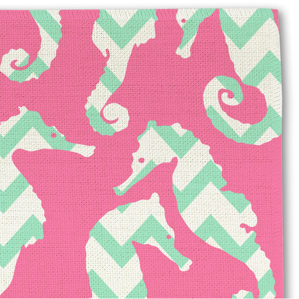 Sea Horses Linen Placemat - DETAIL