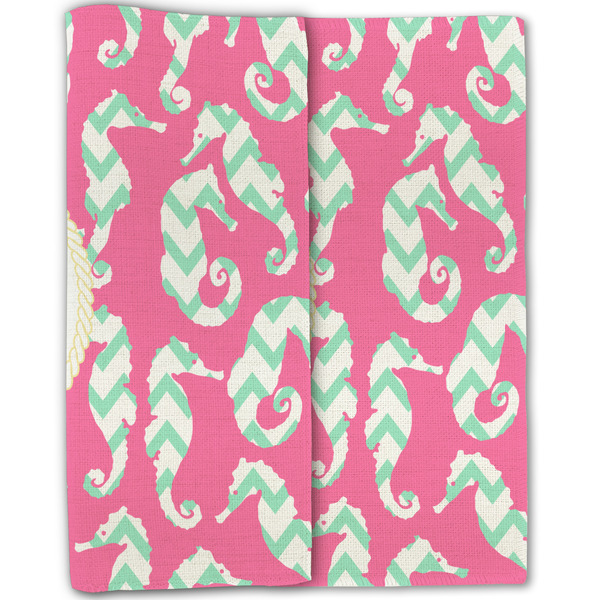 Sea Horses Linen Placemat - Folded Half (double sided)