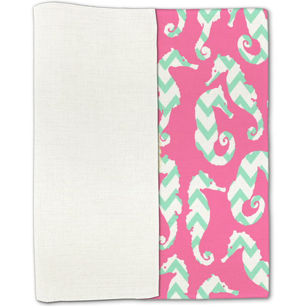 Sea Horses Linen Placemat - Folded Half