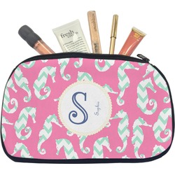 Sea Horses Makeup / Cosmetic Bag - Medium (Personalized)