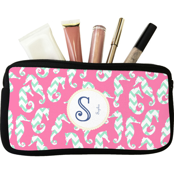 Custom Sea Horses Makeup / Cosmetic Bag - Small (Personalized)