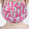Sea Horses Mask - Pleated (new) Front View on Girl