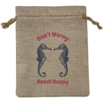 Sea Horses Burlap Gift Bag (Personalized)