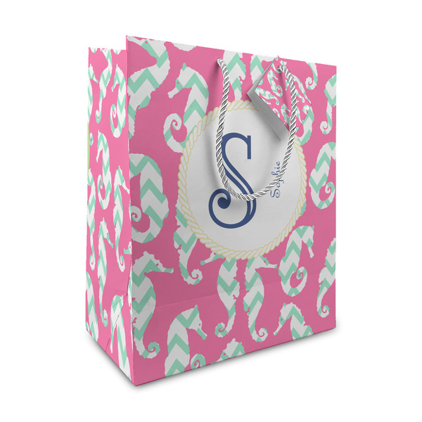 Custom Sea Horses Medium Gift Bag (Personalized)