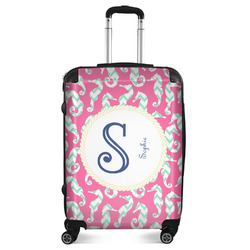 Sea Horses Suitcase - 24" Medium - Checked (Personalized)
