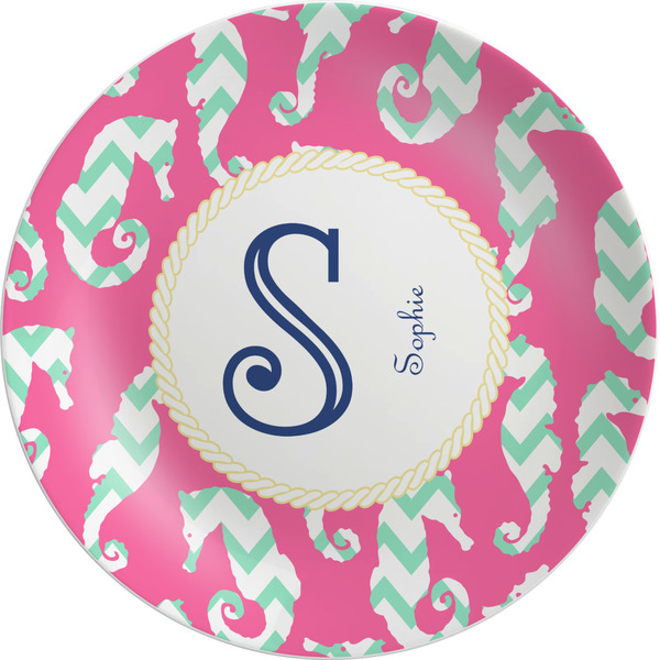 Custom Sea Horses Melamine Plate (Personalized)