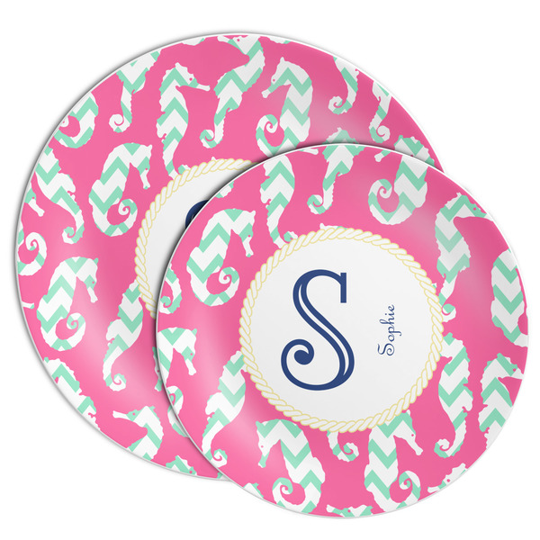 Sea Horses Melamine Plates - PARENT/MAIN