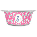 Sea Horses Stainless Steel Dog Bowl - Large (Personalized)