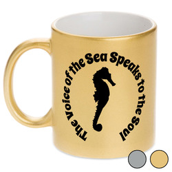 Sea Horses Metallic Mug (Personalized)
