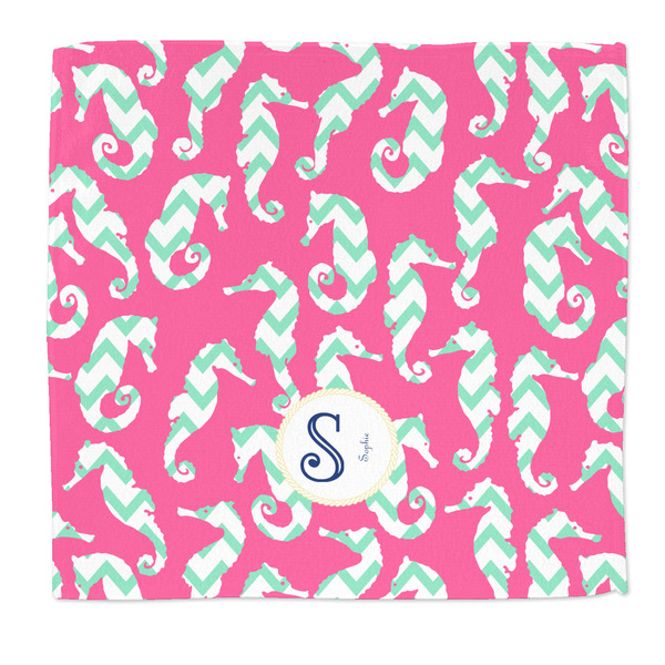 Custom Sea Horses Microfiber Dish Rag (Personalized)