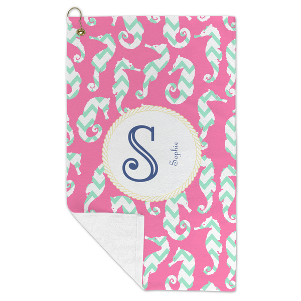 Sea Horses Microfiber Golf Towels - FOLD
