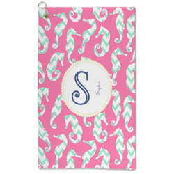 Sea Horses Microfiber Golf Towel (Personalized)