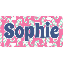 Sea Horses Mini / Bicycle License Plate (4 Holes) (Personalized)