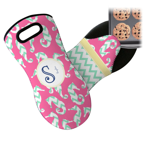 Sea Horses Neoprene Oven Mitt