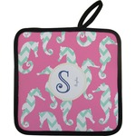 Sea Horses Pot Holder w/ Name and Initial