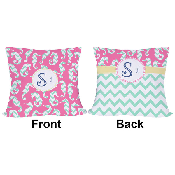 Sea Horses Outdoor Pillow - 16x16
