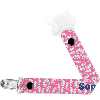 Sea Horses Pacifier Clips (Personalized)