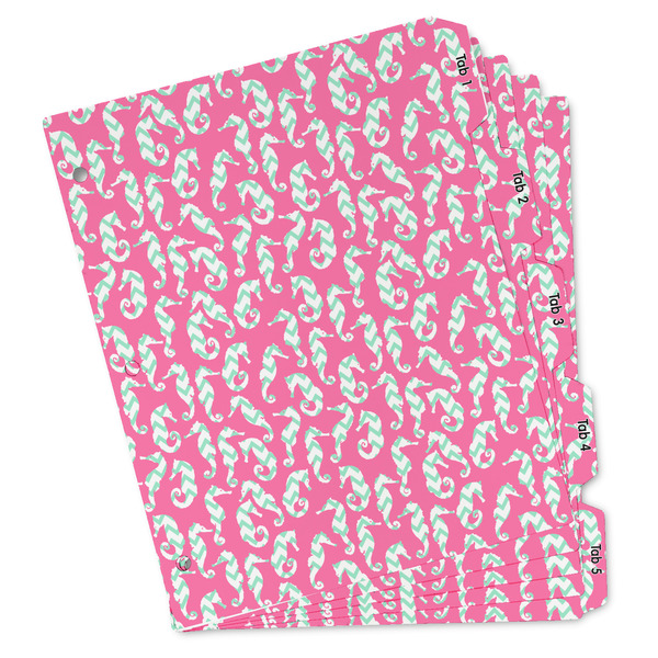 Custom Sea Horses Binder Tab Divider Set (Personalized)