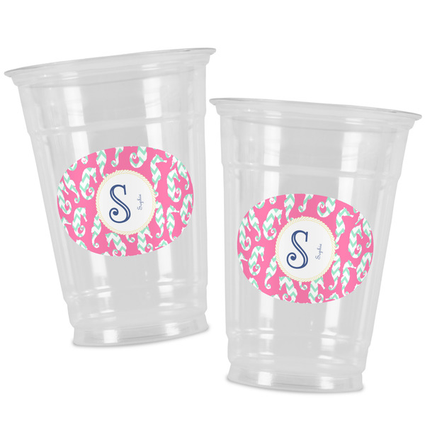 Sea Horses Party Cups - 16oz - Alt View