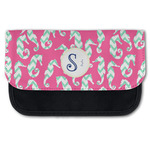 Sea Horses Canvas Pencil Case w/ Name and Initial