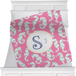 Sea Horses Minky Blanket (Personalized)