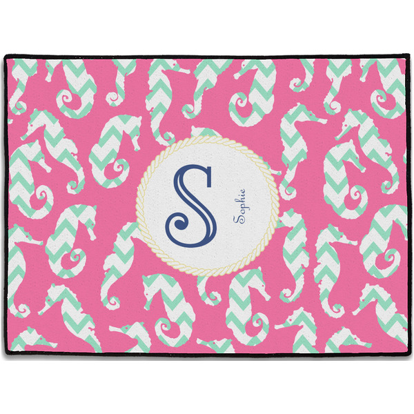 Custom Sea Horses Door Mat - 24"x18" (Personalized)