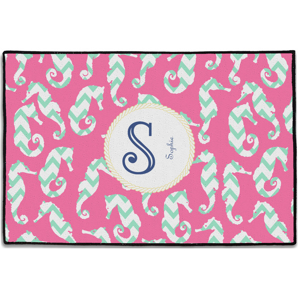 Sea Horses Personalized Door Mat - 36x24 (APPROVAL)