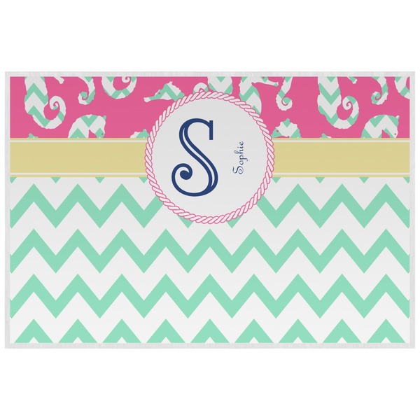 Sea Horses Personalized Placemat (Back)