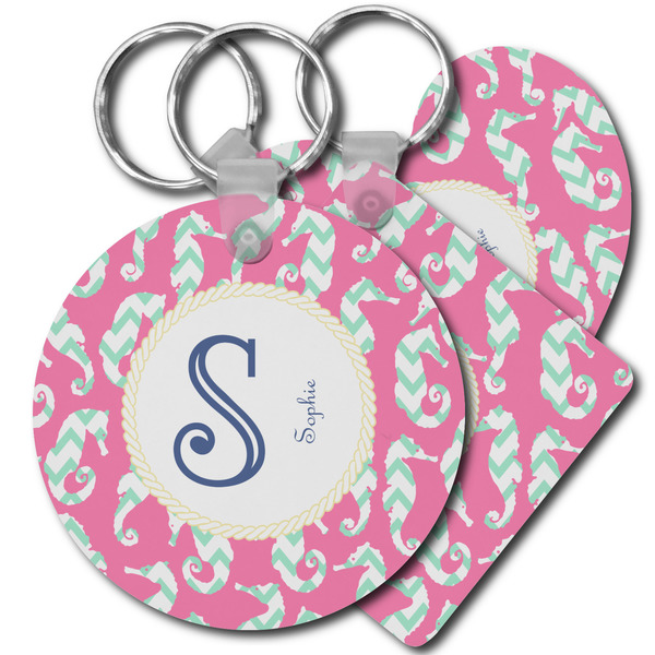 Custom Sea Horses Plastic Keychain (Personalized)