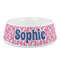 Sea Horses Plastic Dog Bowl - Medium (Personalized)