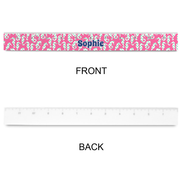 Sea Horses Plastic Ruler - 12" - APPROVAL